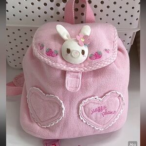 Pink Bunny Heart Backpack